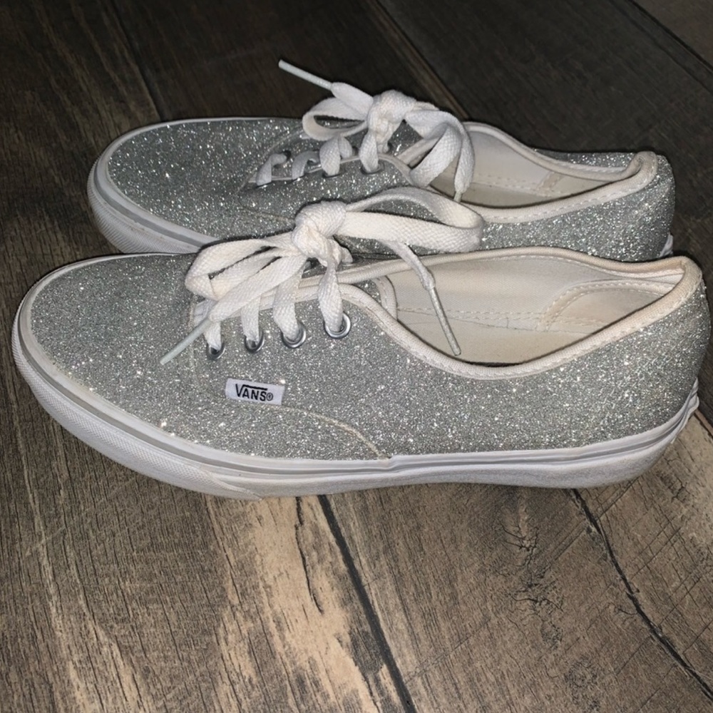 WOMENS GLITTER VANS SIZE 7